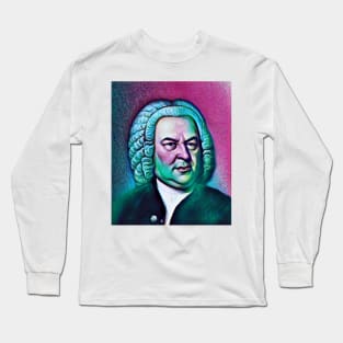 Johann Sebastian Bach Portrait | Johann Sebastian Bach Artwork 4 Long Sleeve T-Shirt